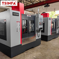 Centro de Mecanizado Vertical VMC650 de 3 Ejes Directo de Fábrica, con Caja de Herramientas de 8 Posiciones para Piezas Industriales de Aluminio y Moldes CNC