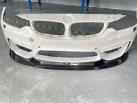 Lèvre avant en fibre de carbone style GT4 pour pare-chocs avant BMW F80 M3 F82 F83 M4 2015-2019