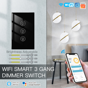Us au standard 2gang 3gang tuya wifiスマート調光器スイッチLEDライト用スマート調光器ライトスイッチ220V2way互換alexa - Product Image 3
