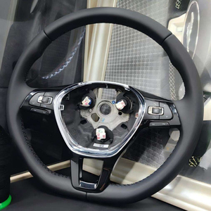 Volante Deportivo de Cuero y Fibra de Carbono en Oferta, Compatible con Volkswagen <span class=keywords><strong>Golf</strong></span> <span class=keywords><strong>7</strong></span> GTI <span class=keywords><strong>Golf</strong></span> <span class=keywords><strong>R</strong></span> MK4 <span class=keywords><strong>5</strong></span> 6 <span class=keywords><strong>7</strong></span> 8 Polo GTI <span class=keywords><strong>R</strong></span> <span class=keywords><strong>Line</strong></span> - Product Image 3