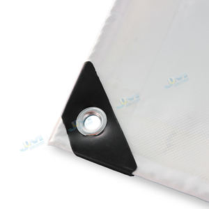 Fabricant chinois 3x3 4x4 taille personnalisée brillant ou mat imprimable blanc PVC enduit bâche - Product Image 3