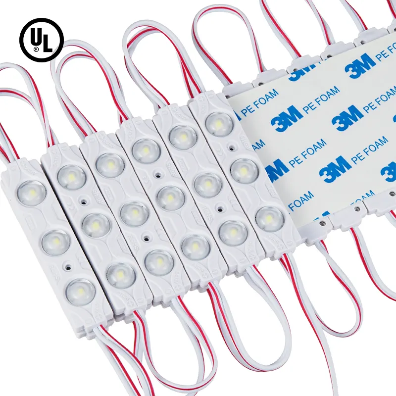 0.72 Watt LED modülü 160deg 12V DC 3 çip başına modülleri SMD2835 IP65 LED modülü boardsign mektup kanal işık