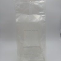Sac d'emballage alimentaire sous vide personnalisé en nylon PE plastique transparent de 5 kg et 10 kg avec fermeture sur 4 côtés et poignée Doypack