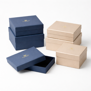 Boîte à bijoux de luxe, boîte cadeau rigide personnalisée, insert en velours personnalisé, impression de logo personnalisée, usine OEM - Product Image 1