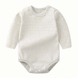 Combinaisons pour bébé à boutons-pression personnalisées d'un côté, vêtements 100% coton, blanc uni, tricot à manches courtes, body pour bébé garçon et fille, OEM ODM - Product Image 4