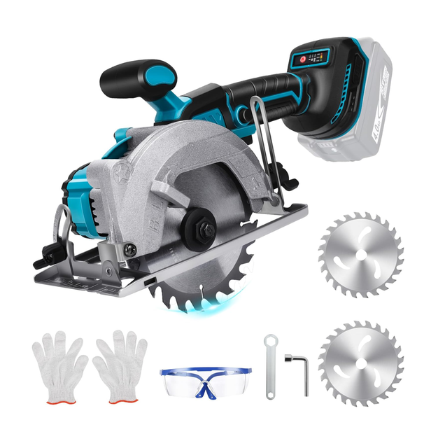 Rechargeable 18V Industrial 185MM Brushless Lithium Battery Powered 1600W 5000RPM Stone Wood Working Portable Circular Saw 1