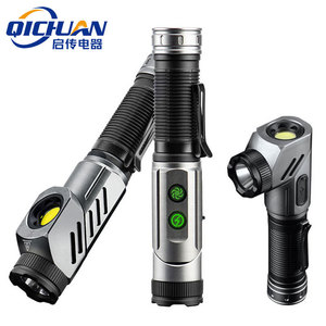 F303 Flashlight 90 Degree Rotating Rechargeable Dual <b>Light</b> Source Aluminum Alloy Magnetic Outdoor <b>LED</b> Flashlight - Product Image 2