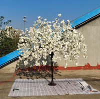 Arbre de cerisier artificiel blanc et rose, emballé en carton, design moderne pour la décoration de mariage, intérieur/extérieur, taille personnalisée