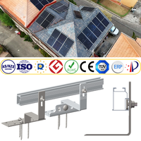 Art Sign Aluminium Solar-Montage Dachhaken für Ziegeldächer OEM Solarpanel-Dachmontagesystem Maßgefertigte Solarpanel-Montagehalterung
