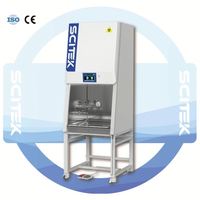 Cabina de seguridad biológica SCITEK Clase I, acero inoxidable 304, superficie de trabajo de 750 mm, controlador por microprocesador para laboratorio
