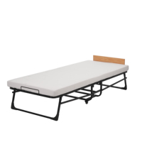 Vente flash : lit pliant avec matelas à ressorts de 13 cm, lits d'hôtel, lit pliant