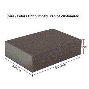 Bloc de ponçage à dos souple 125x90x25mm, éponge de polissage angulaire, blocs abrasifs pour Surface en plâtre et bois - Product Image 3
