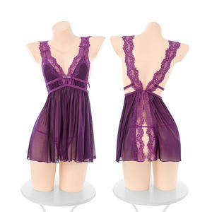 Gece yarısı tutku kadın yetişkin seksi No-Take-Off gecelik High-End Hip- Chest-Lingerie iç çamaşırı geri yarık saf arzu seks oyuncakları - Product Image 6