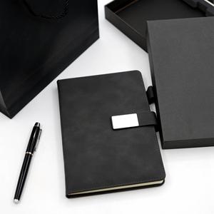 A5 PU <b>Notebook</b> Hardcover Magnetic Buckle <b>Pen</b> Holder <b>Pen</b> Refill Business Diary Gift Box <b>Set</b> Enterprise Customized LOGO Promotion - Product Image 6