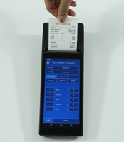 Terminal de paiement mobile tout-en-un Android 4G pour l'impression de billets de bus, les factures de restaurant, les systèmes de point de vente