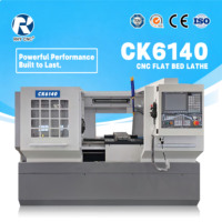 Torno CNC de Alta Precisión CK6140-750, Automático y de Servicio Pesado, con Bancada Plana para Mecanizado de Ejes, Engranajes, Bridas y Piezas Metálicas