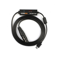 DOREMiDi USB-C Ke Kabel DMX/RDM 1 Saluran Lampu Indikator Konverter Kontrol Lampu Pelindung Cincin Magnetik UTD-11 Portabel Tahan Lama