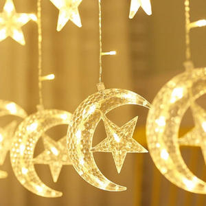 Luces Decorativas de Ramadán, Guirnalda de Luces con Forma de Estrellas y Luna, Luces Decorativas para Eid - Product Image 4