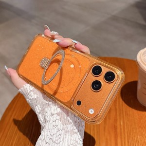 Funda Magnética de Lujo con Cristales IMD y Purpurina para iPhone 17 Air 16 15 Pro Max, con Soporte y Parte Trasera Transparente - Product Image 5