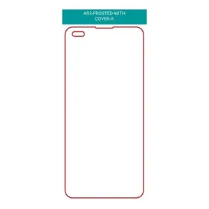 OPPO A93ไมกาไฮโดรเจลกรองแสงสีฟ้าป้องกันแสงยูวีสีฟ้าป้องกันรอยขีดข่วนป้องกันลายนิ้วมือสีน้ำเงินออกแบบโลโก้ได้ตามต้องการ - Product Image 2