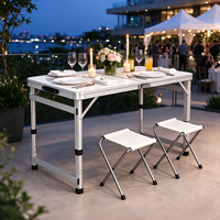 Chaises de table pliantes en alliage d'aluminium - Durables, légères, empilables, extensibles, portables, pour l'extérieur (villa/cour/parc)