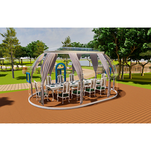 รีสอร์ท วิลล่า บ้านพักตากอากาศ โปร่งใส <span class=keywords><strong>360</strong></span> องศา แบบสำเร็จรูป ชมวิวท้องฟ้าเต็มตา เป็นมิตรกับสิ่งแวดล้อม ดีไซน์ทันสมัย โดมถอดประกอบได้ ป้องกันลม - Product Image 1