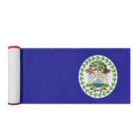 Chemin de table polyvalent à thème drapeau du Belize, accessoire de table imprimé sur mesure pour hôtels, restaurants, réunions de famille et fêtes