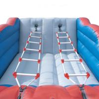 Jeu de course d'escalade gonflable pour 2 joueurs en PVC, écologique, 7x4x3.5m, qualité commerciale, jeu interactif de carnaval personnalisé