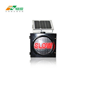 Feu de signalisation routière à LED solaire 400 mm, clignotant rouge, signal de ralentissement pour la sécurité routière, montage sur poteau, cadre en acier IP65 - Product Image 2