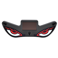 Lampe d'avertissement LED universelle dynamique solaire Devil Evil Eye Strobe, étanche, sans fil, pour pare-brise de voiture, lumière d'ambiance