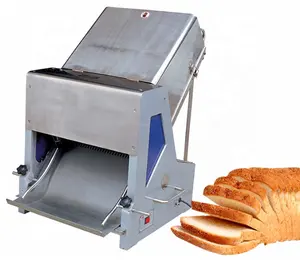 Gran oferta, máquina comercial para hacer tostadas, rebanadora de pan eléctrica para panadería, hamburguesa, Baguette, máquina cortadora de rebanadas de pan