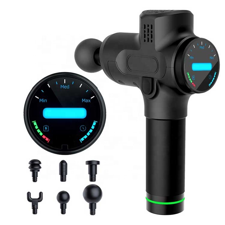 002Plus пистолет для глубокого массажа мышц с сенсорным экраном и регулируемой скоростью