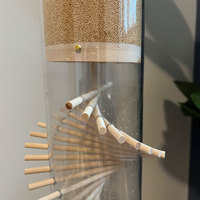 Crystal Soul 60s Ultra Long Rain Sound Rain Stick Hot Sell DNA Rain Stick Crystal Heal Musical Instrument New Design Wooden Base