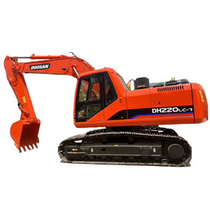 Excavatrice sur chenilles Doosan DH220LC-7 d'occasion, 21,4 tonnes, fabriquée en Corée, moteur DB58TI d'origine, système hydraulique stable pour travaux de terrassement - Product Image 1