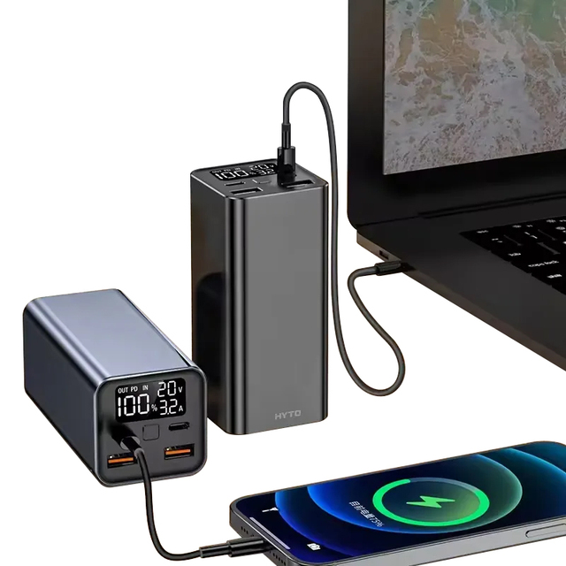 HYTO Portable PD 65w Powerbank Laptop Power Bank 20000mah Power Banks