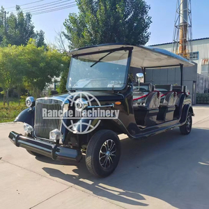Voiture électrique touristique vintage de petite taille avec 4 à 17 sièges et une vitesse de 60 km/h pour les stations balnéaires, les terrains de golf et les hôtels classiques - Product Image 1