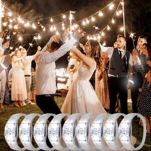 Pulsera LED Personalizable al por Mayor de Jumon, Sincronización Inalámbrica con el Ritmo de la Música, Banda Duradera de TPU+ABS, Batería AAA, para Fiestas de Cumpleaños - Product Image 4