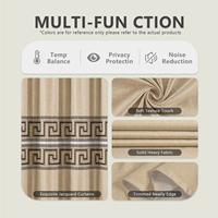 Tissu Jacquard Tissé Style Antique Classique, Motif Rétro Impression Traditionnelle pour l'Aménagement Intérieur Haut de Gamme
