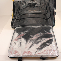 Sac à dos isotherme commercial personnalisé en tissu Oxford imperméable pour livraison de pizzas à vélo ou à moto, idéal pour garder les aliments chauds
