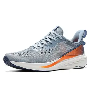 Nouveau modèle de baskets de course tricotées, vente en gros de chaussures de sport décontractées bon marché pour hommes, chaussures de course pour hommes