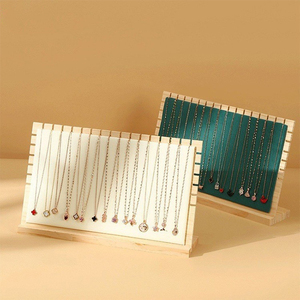 Nuevo Soporte de Exhibición de Bambú para Collares y Joyas a la Moda, Soporte Desmontable para Empaque de Joyas, Organizador de Joyas, Admite ODM - Product Image 3