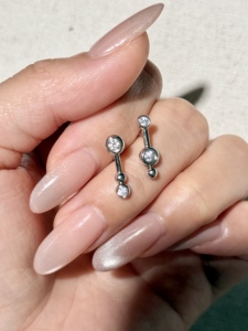 UM Jewelry 925 <b>Silver</b> <b>Stud</b> Earrings Twin Stars White Zircon Trendy Unisex Wedding Party Anniversary Gift Daily Wear - Product Image 2
