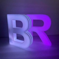 Lettres lumineuses LED A-Z 0-9, panneau alphabétique, présentoir de bouteilles pour la décoration de fêtes d'anniversaire, d'Halloween et de Noël