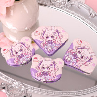 Fabricant de badges en fer blanc personnalisés en forme de diamant, épingles métalliques personnalisées en forme de tête d'ours avec épingles de sécurité