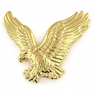 Metal Craft Factory Custom 3d Eagle Logo Spuitgieten Hoge Kwaliteit Goud Revers Pin Badge