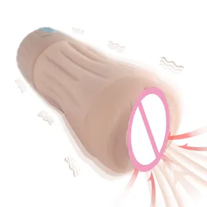 ZRX真皮肤性感轻软医用双层材料巨大臀部阴部手淫吮吸和振动中风玩具
