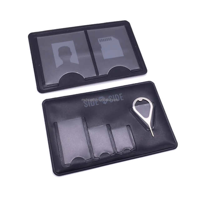Factory Supply PVC Card Holder PVC Plastic Waterproof Sim and Nano Sim Case for Business Use