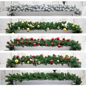 Fabricant professionnel de décorations de Noël en PVC floqué, <span class=keywords><strong>vigne</strong></span> et flocons de neige, style moderne DIY pour la maison ou l'hôtel, durable - Product Image 2