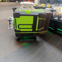 4D 16 lignes 360 °   Niveau laser vert, niveau laser auto-nivelant rechargeable pour la construction et la pose de carrelage