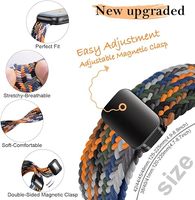 2024 Neues Magnetisches Nylon-Geflechtarmband für Apple Watch Band Serie 9 8 Elastisches Armband iWatch 49mm Metallschnallen-Armband Damen